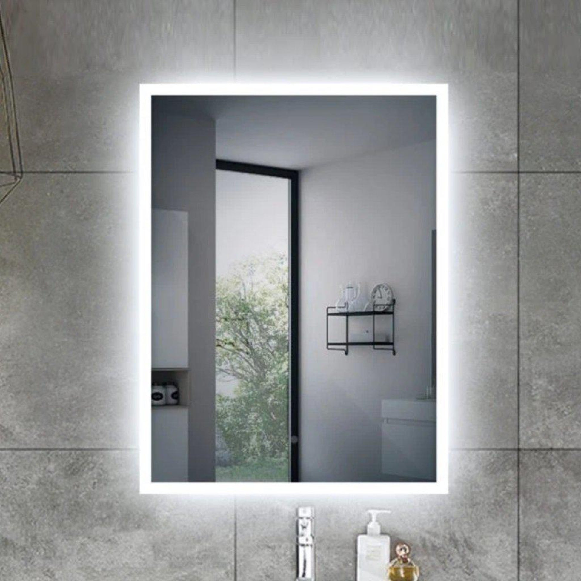 Lighted Impressions Aster 24 x 32 Rectangular Frameless Wall-Mounted – US  Bath Store