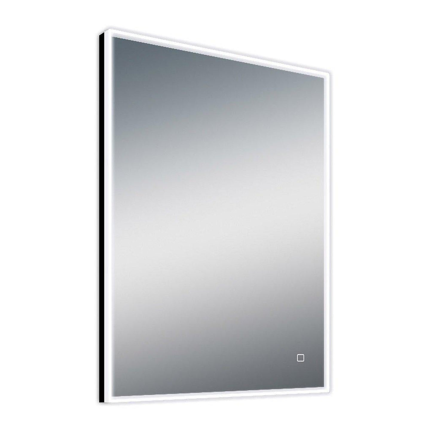 Lighted Impressions Beacon 30" x 36" Rectangular Framed Wall-Mounted LED Mirror With Dimmable Touch Sensor