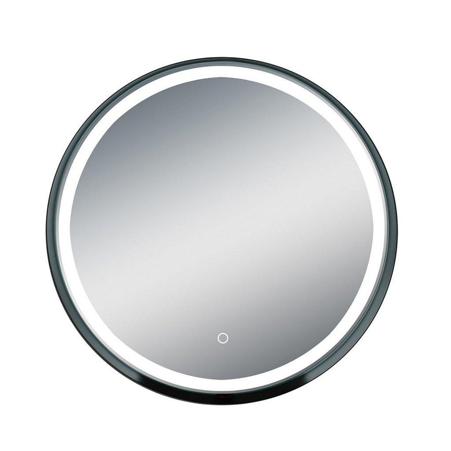 Lighted Impressions Carlton 32" Round Framed Wall-Mounted LED Mirror With Dimmable Touch Sensor