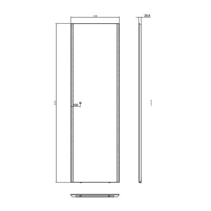 Lighted Impressions Grace 20" x 66" Rectangular Frameless Wall-Mounted / Freestanding LED Mirror With Dimmable Touch Sensor