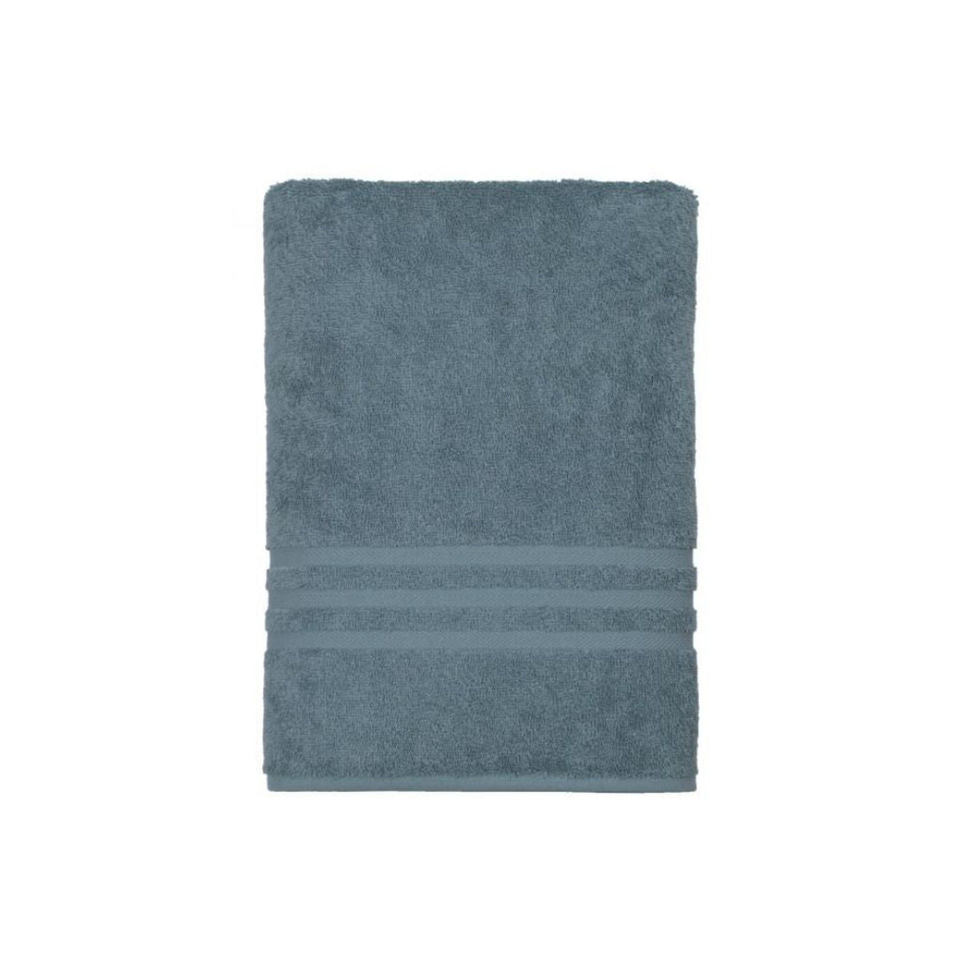 The Company Store Company Cotton Deep Teal Solid Turkish Cotton Bath Towel