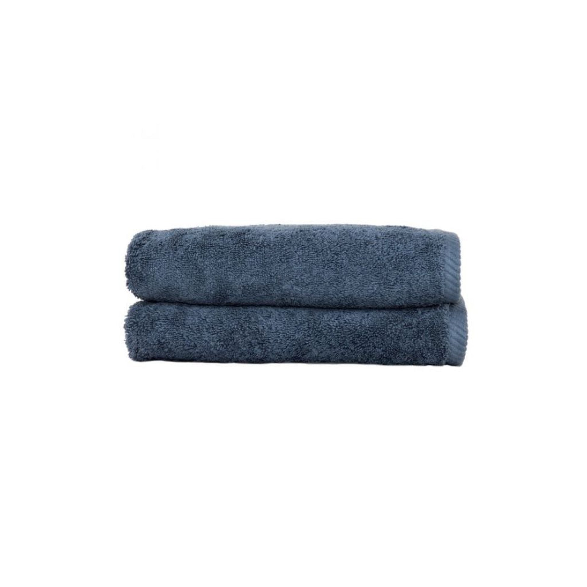 Linum Soft Twist Turkish Cotton Midnight Blue Hand Towel