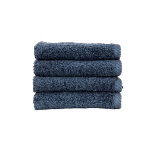 Linum Soft Twist Turkish Cotton Midnight Blue Wash Cloth