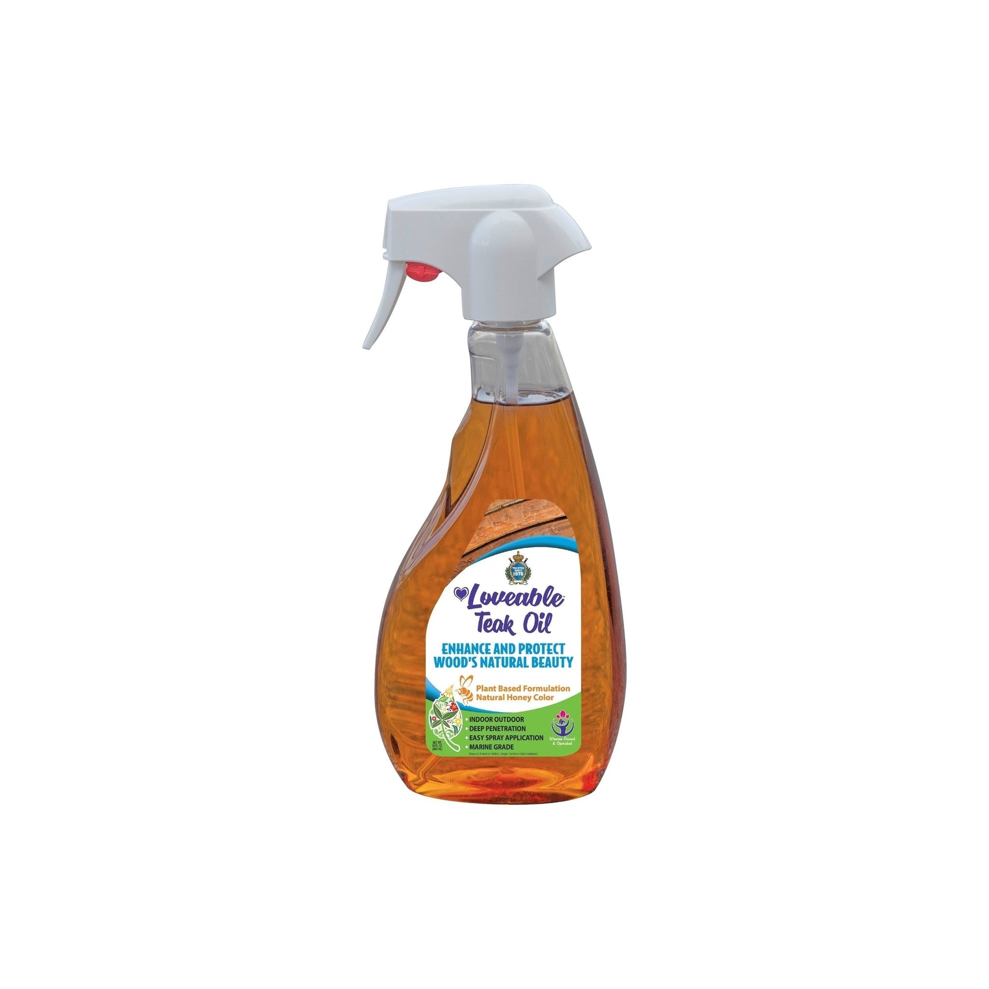 Loveable 16 oz. Spray Bottle Teak and Wood Protective Oil – US Bath Store