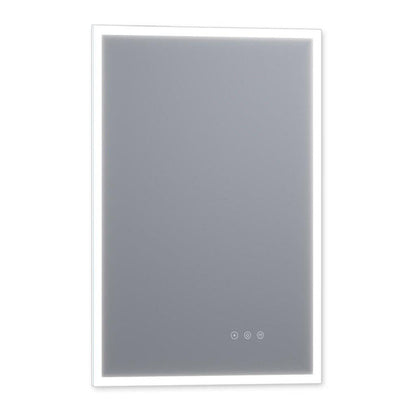 Luxaar Lucent 24" x 36" Wall-Mounted LED Vanity Mirror With Color Changer, Memory Dimmer & Defogger