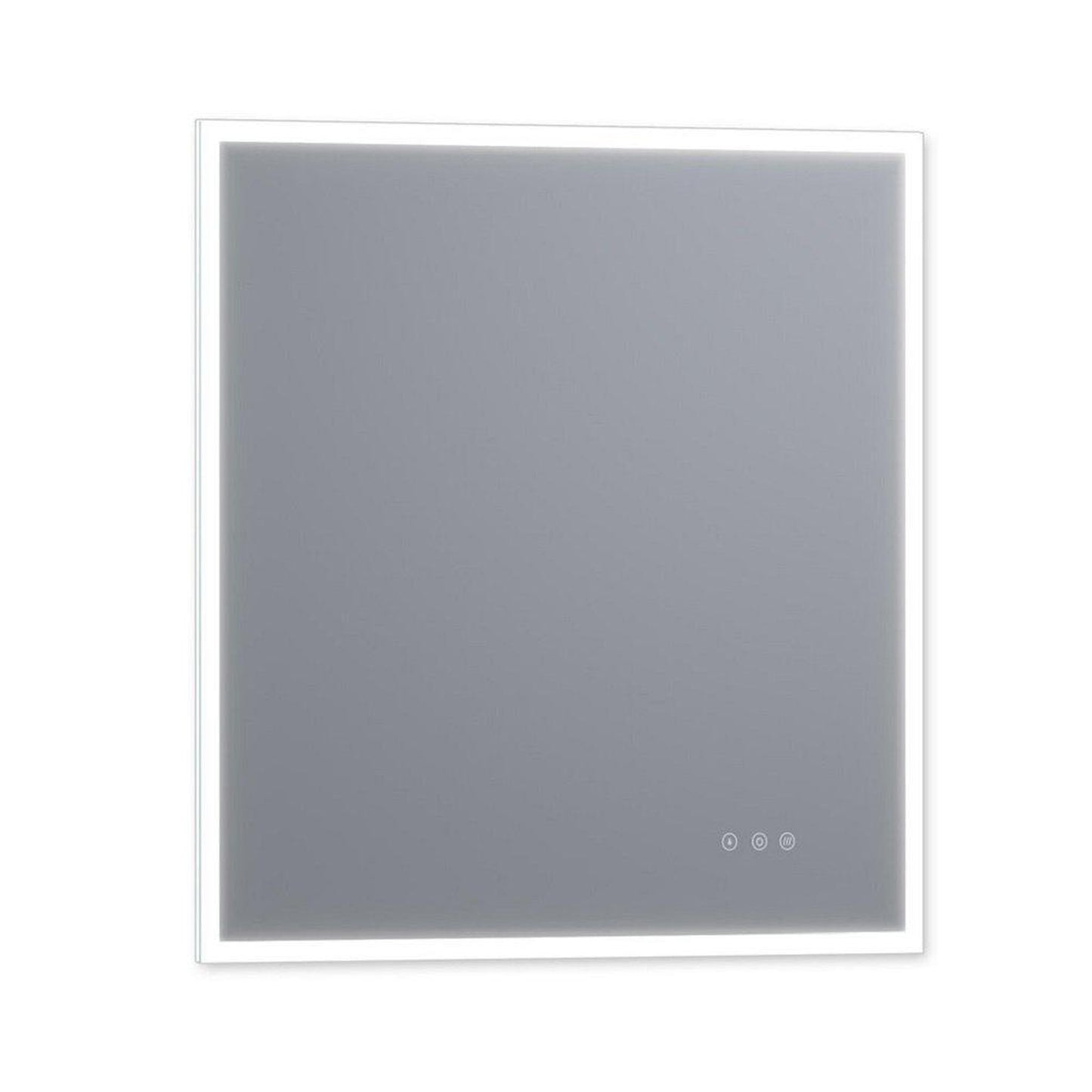 Luxaar Lucent 34" x 36" Wall-Mounted LED Vanity Mirror With Color Changer, Memory Dimmer & Defogger