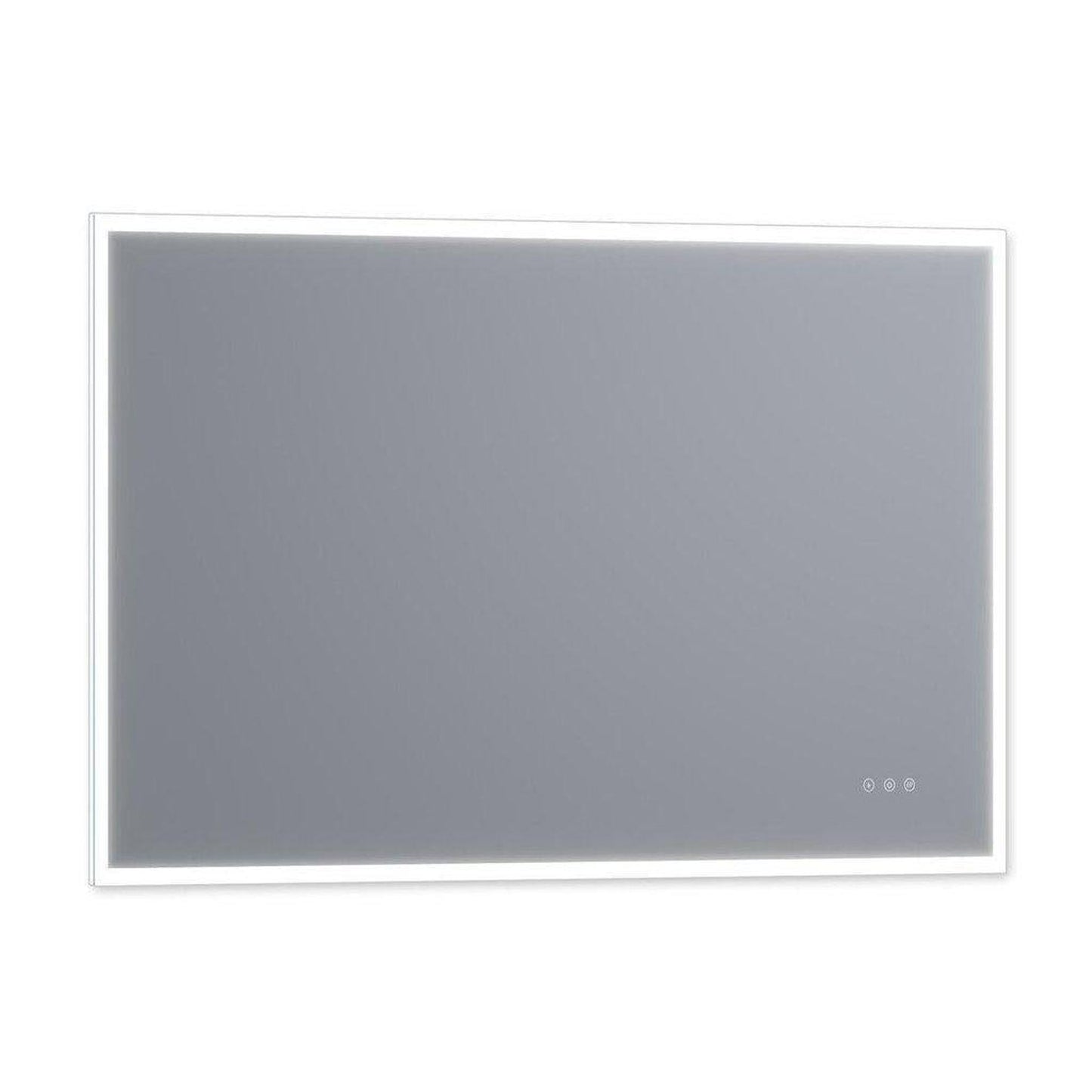 Luxaar Lucent 60" x 36" Wall-Mounted LED Vanity Mirror With Color Changer, Memory Dimmer & Defogger