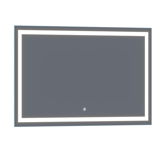 Luxaar Lumina 60" x 36" LED Lighted Vanity Mirror With Built-in Dimmer and Anti-Fog