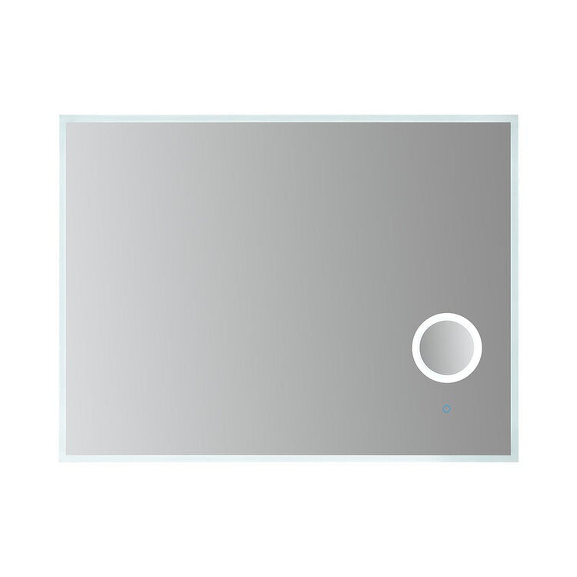Luxaar Moderna 48" x 36" LED Mirror With Built-in 3x Magnifying Mirror, Memory Dimmer & Defogger