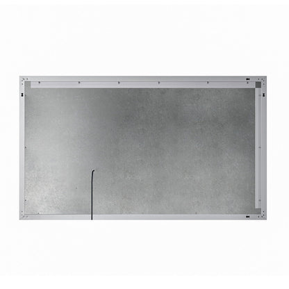 Luxaar Moderna 60" x 36" LED Mirror With Built-in 3x Magnifying Mirror, Memory Dimmer & Defogger