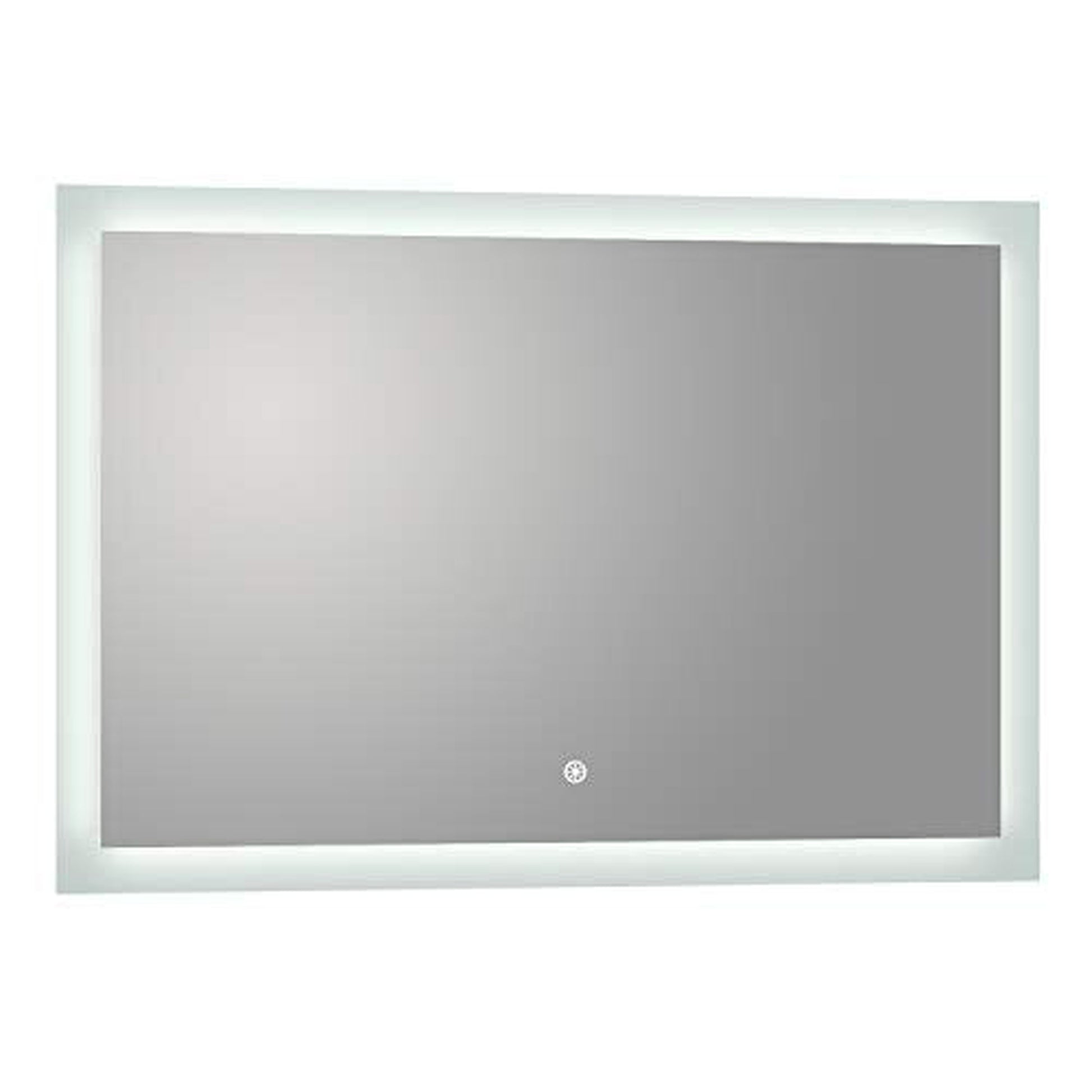 Luxaar Puralite 48" x 30" LED Wall-Mounted Backlit Vanity Mirror With Memory Dimmer