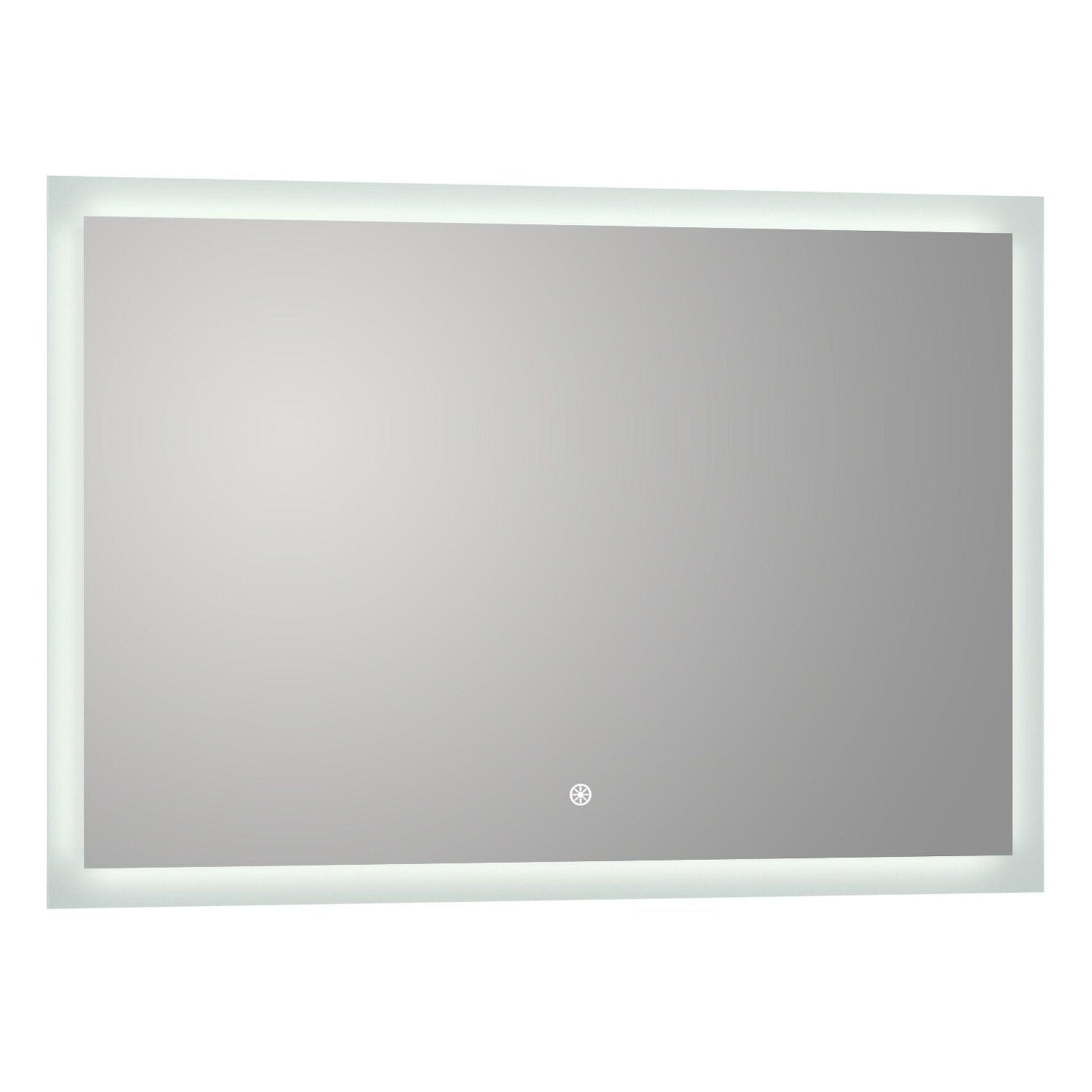Luxaar Puralite 60" x 36" LED Wall-Mounted Backlit Vanity Mirror With Memory Dimmer