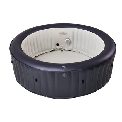 MSpa Muse Carlton 71" 4-Person 118-Jet Round Gray Inflatable Outdoor Hot Tub