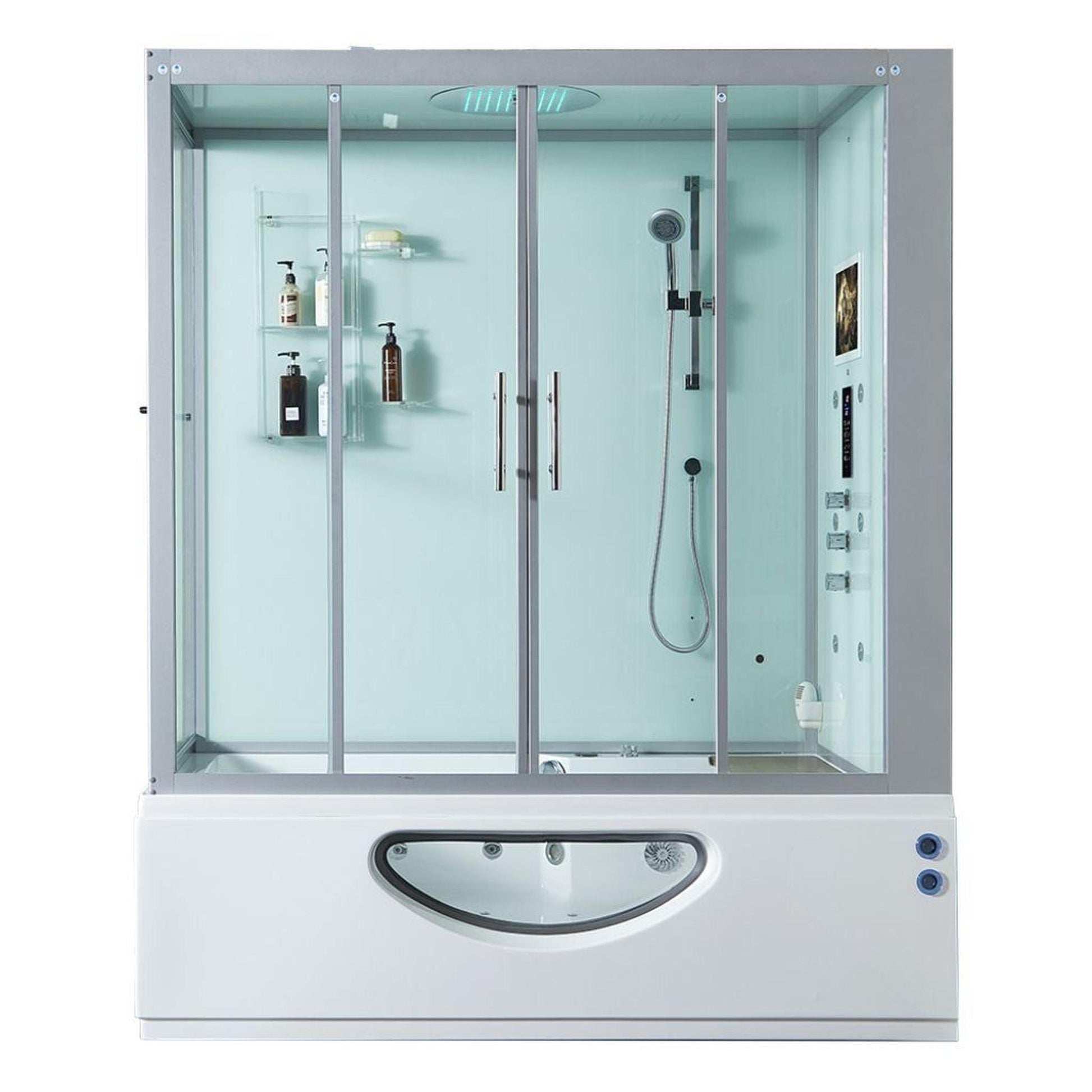 Maya Bath Platinum Catania Steam Shower - White / Right