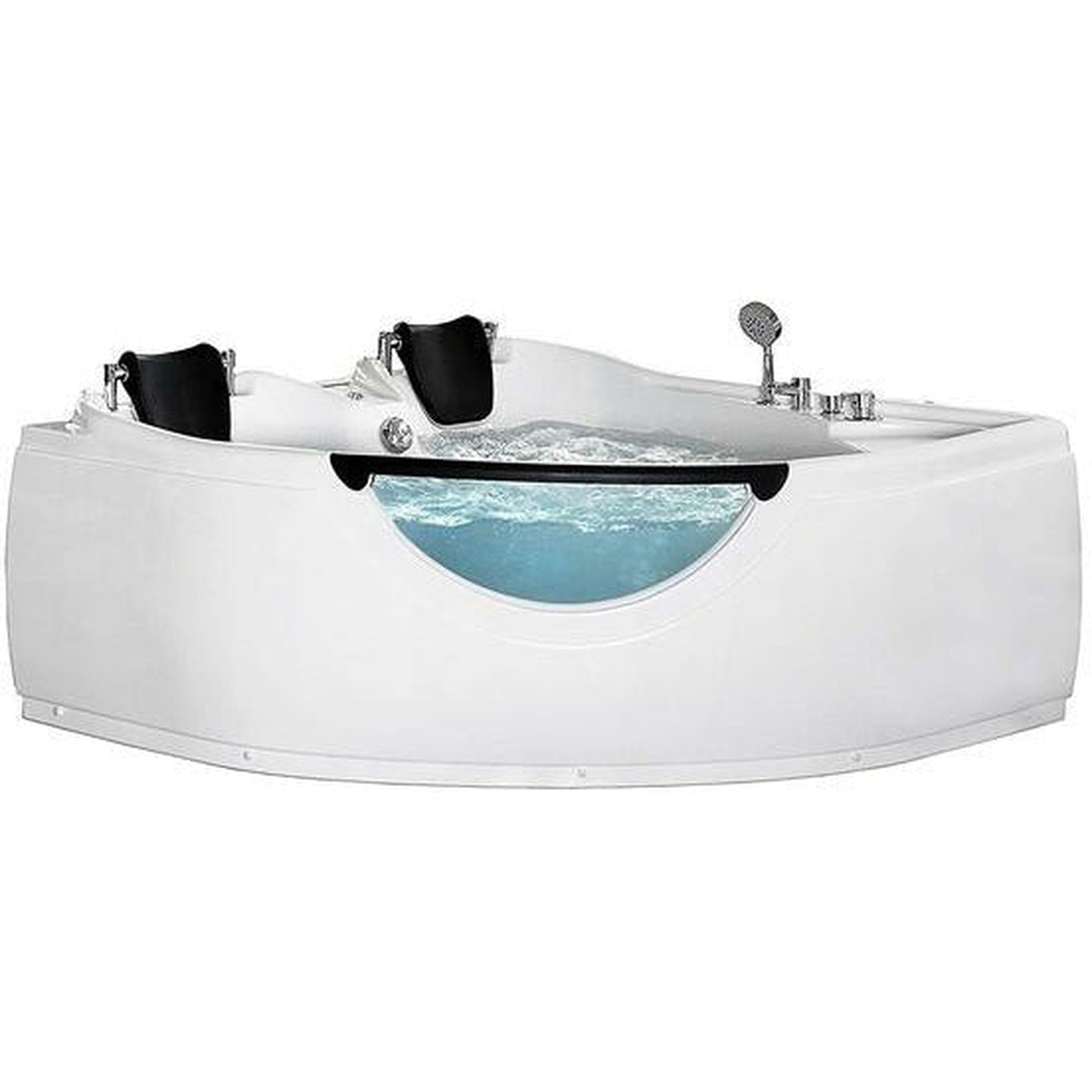 Mesa 60" x 60" x 28" Two Person Corner Whirlpool Jetted Combo Tub With 9 Whirlpool Jets and Air System