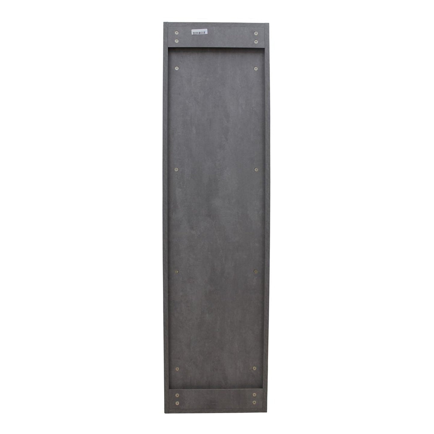 Moreno Bath Bohemia Lina 16" Cement Gray Wall-Mounted Linen Storage Cabinet