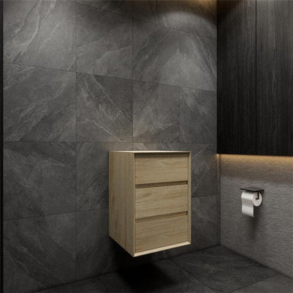 Moreno Bath MAX 20" Coffee Wood Wall-Mounted Linen Cabinet