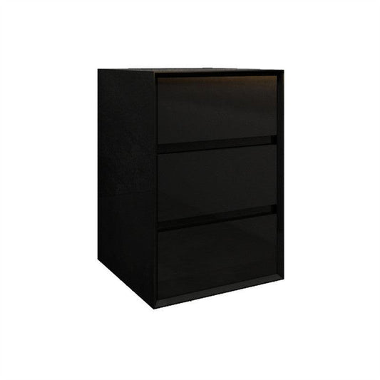 Moreno Bath MAX 20" Gloss Black Wall-Mounted Linen Cabinet