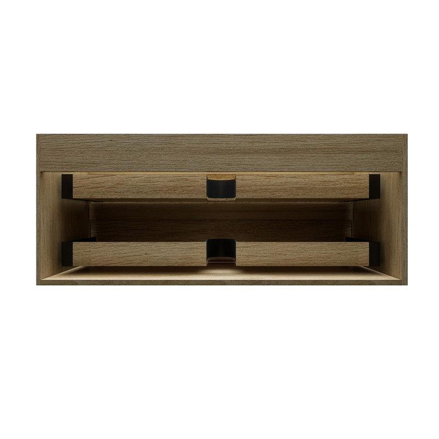 Moreno Bath MAX 48" Coffee Wood Wall-Mounted Vanity With Single Reinforced White Acrylic Sink