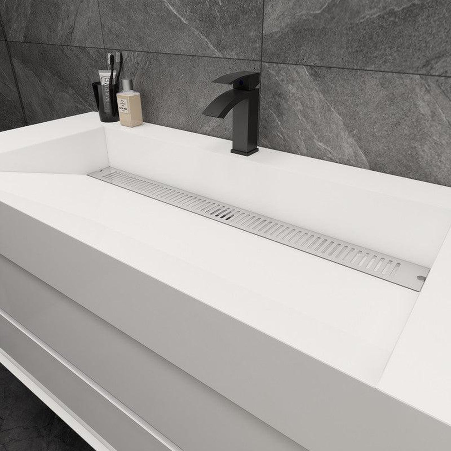 Moreno Bath MAX 48" Gloss White Wall-Mounted Vanity With Single Reinforced White Acrylic Sink