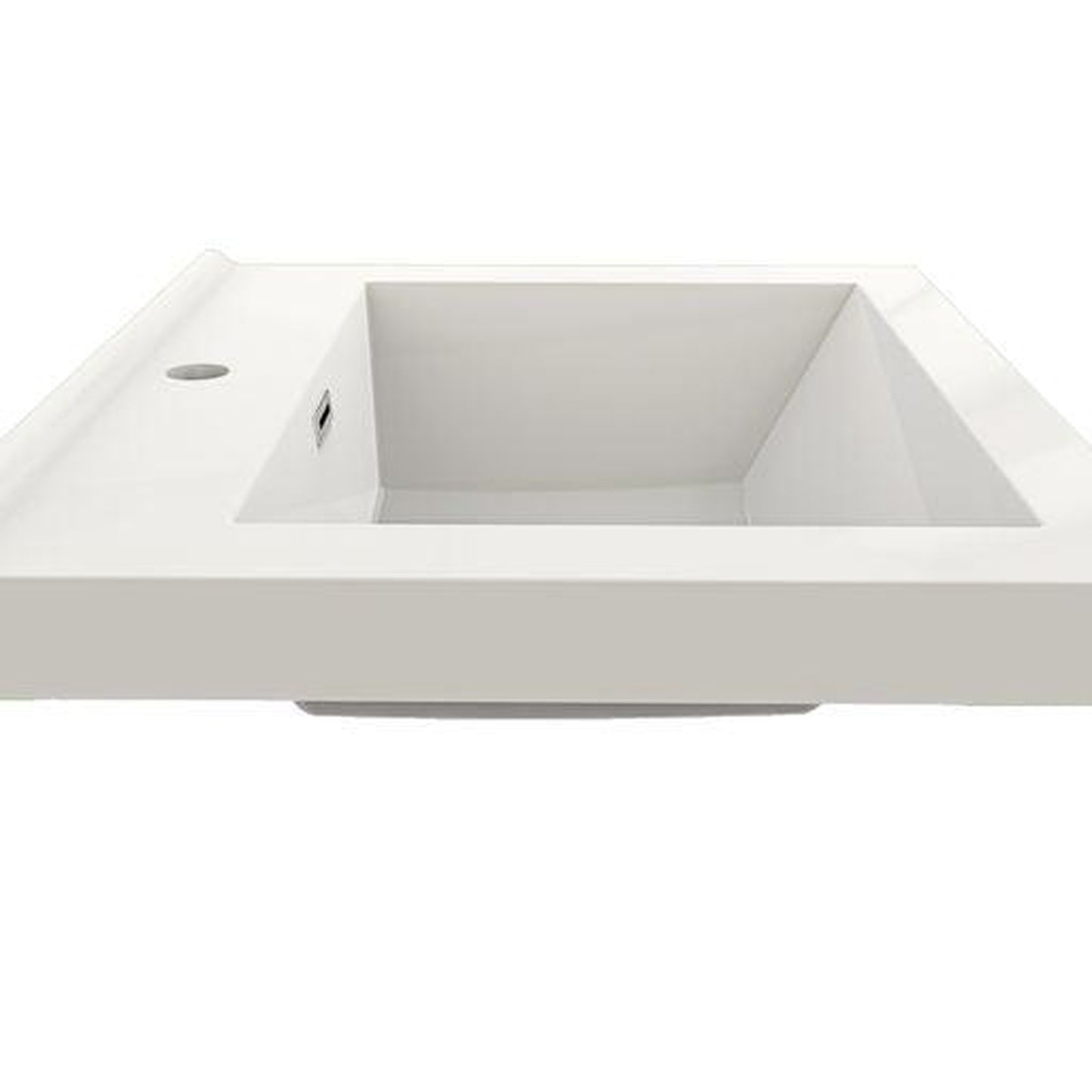 Moreno Bath Sage 24" High Gloss White Wall-Mounted Modern Vanity With Single Reinforced White Acrylic Sink
