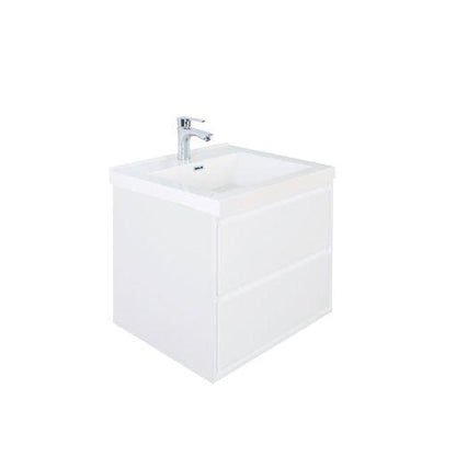 Moreno Bath Sage 24" High Gloss White Wall-Mounted Modern Vanity With Single Reinforced White Acrylic Sink