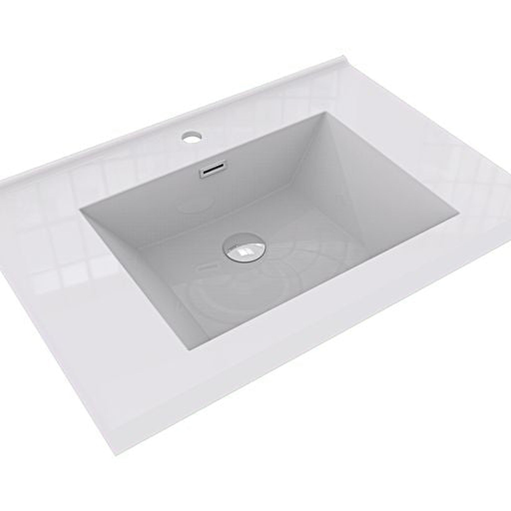 Moreno Bath Sage 30" White Oak Wall-Mounted Modern Vanity With Single Reinforced White Acrylic Sink