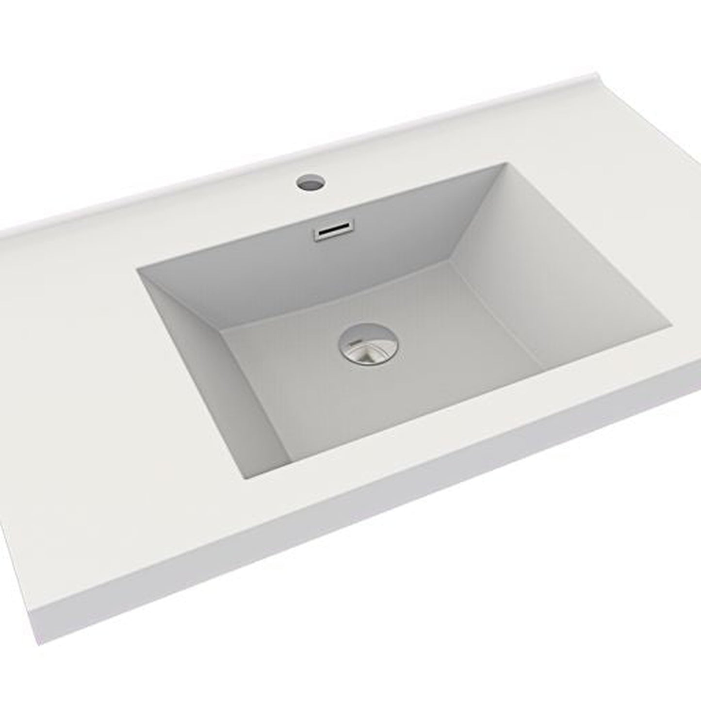 Moreno Bath Sage 36" Dark Gray Oak Wall-Mounted Modern Vanity With Single Reinforced White Acrylic Sink