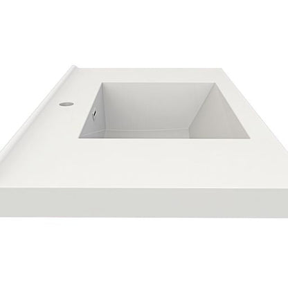 Moreno Bath Sage 36" White Oak Wall-Mounted Modern Vanity With Single Reinforced White Acrylic Sink