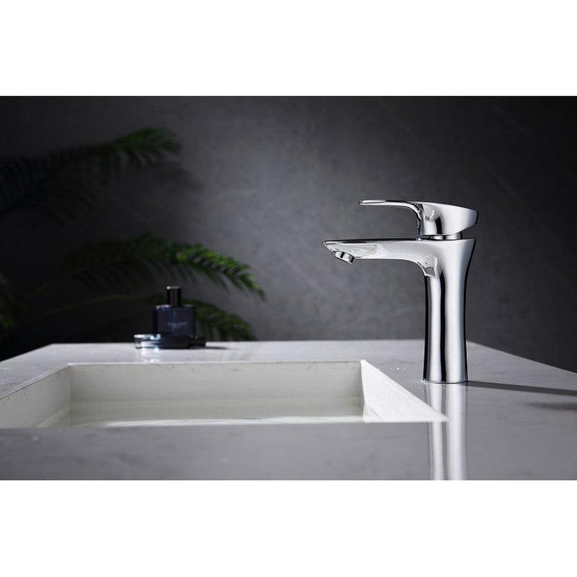 Moreno Coy Single Hole Chrome Waterfall Single Lever Faucet