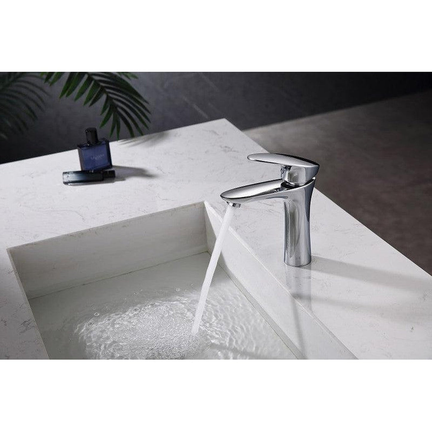 Moreno Coy Single Hole Chrome Waterfall Single Lever Faucet