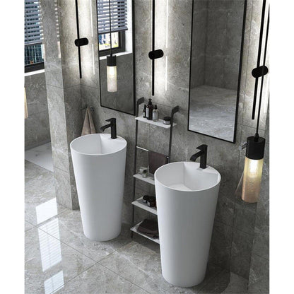 Moreno Korela Better Vanity E-P03-2 White Pedestal Sink 2 Sets