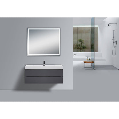 Moreno Luna 36" Frameless Polished Edge Back-lit LED Mirror