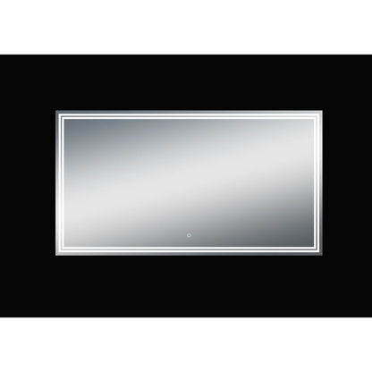 Moreno Luna 55" Frameless Polished Edge Back-Lit Led Mirror