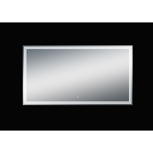 Moreno Luna 55" Frameless Polished Edge Back-Lit Led Mirror
