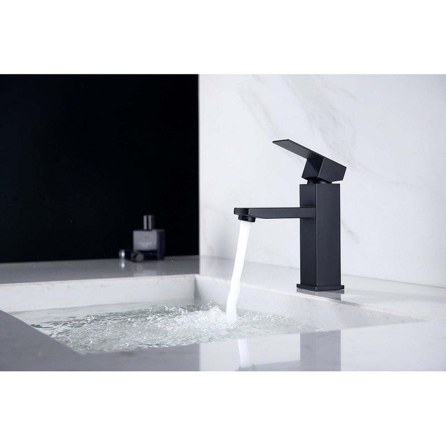 Moreno Nelli 6" x 7" Single Hole Matte Black Faucet