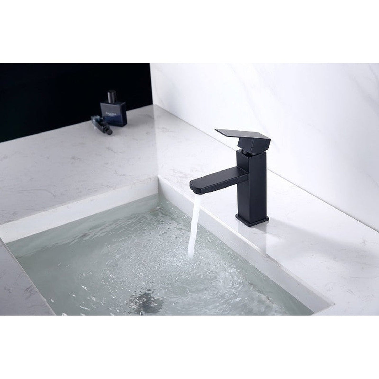 Moreno Nelli 6" x 7" Single Hole Matte Black Faucet