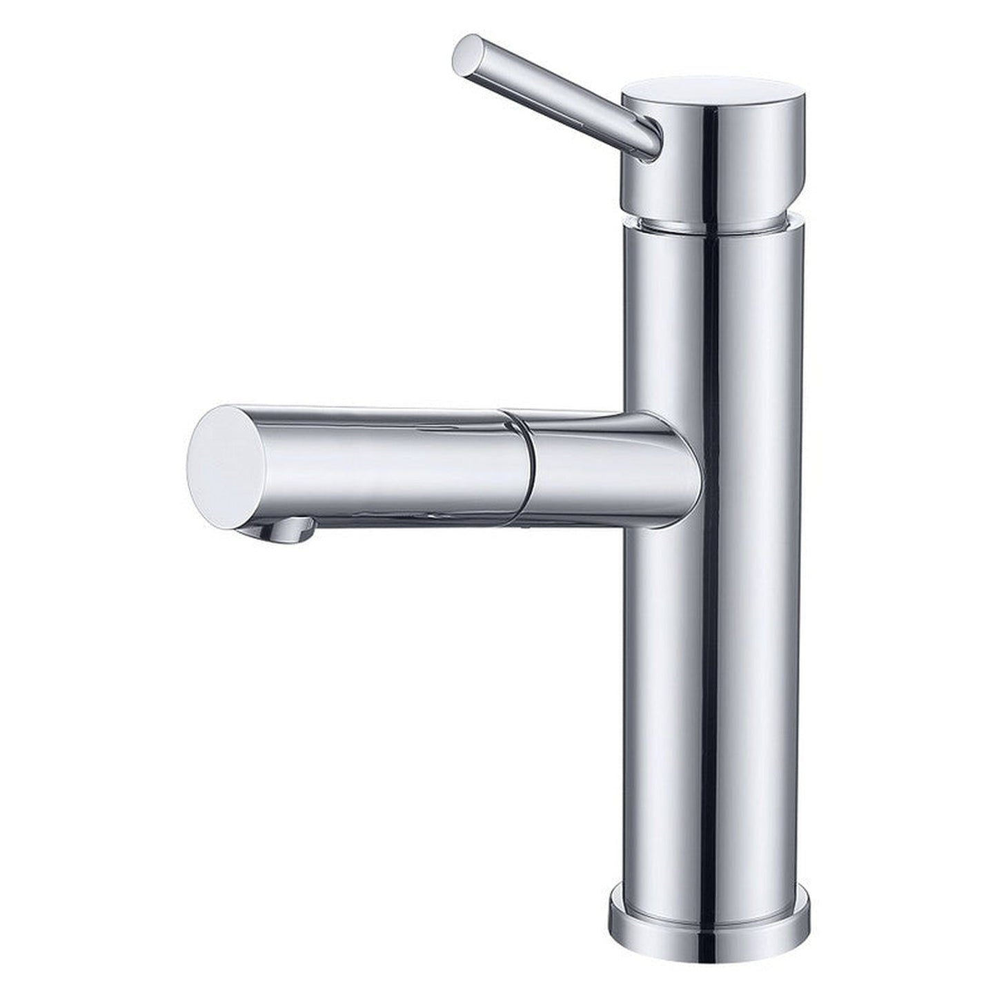 Moreno Nelli 7" x 9" Single Hole Chrome Pullout Spout Faucet