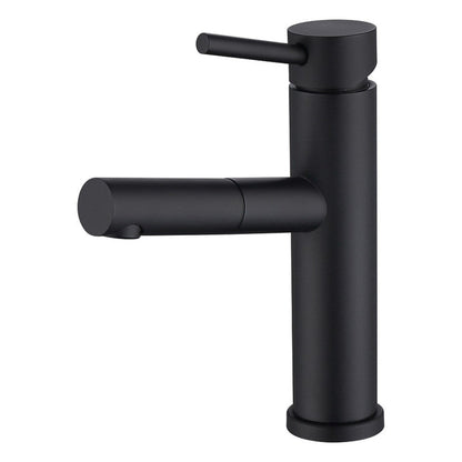Moreno Nelli 7" x 9" Single Hole Matte Black Pullout Spout Faucet