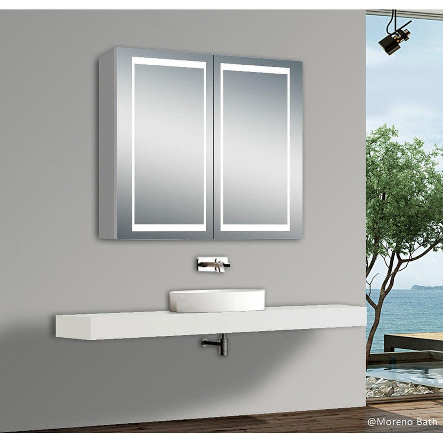 Moreno Nova 32" LED Mirror Medicine Cabinet