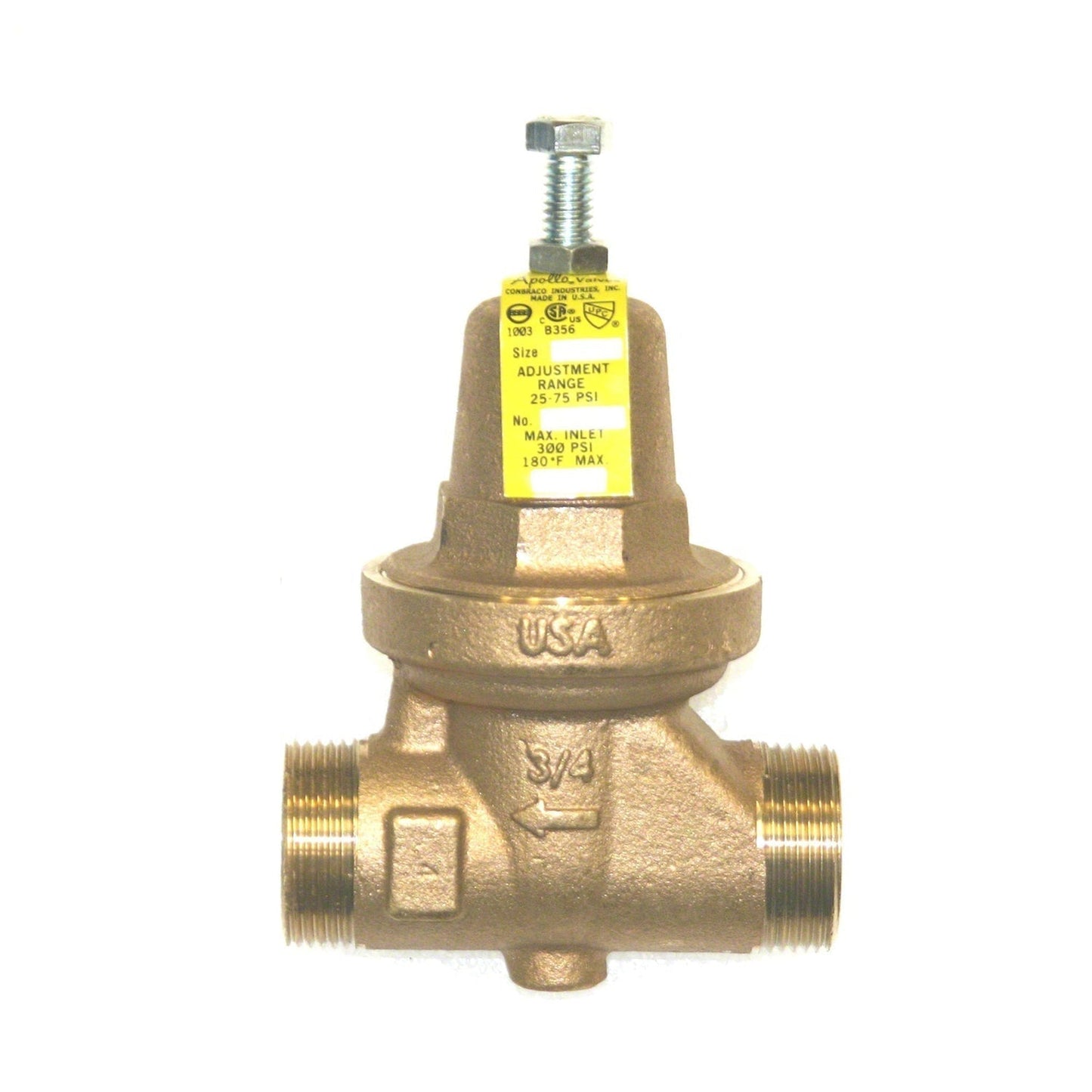 MrSteam 4" x 3" x 5" Brass Pressure Release Valve For MS, MSSUPER, and SAH Residential Generators