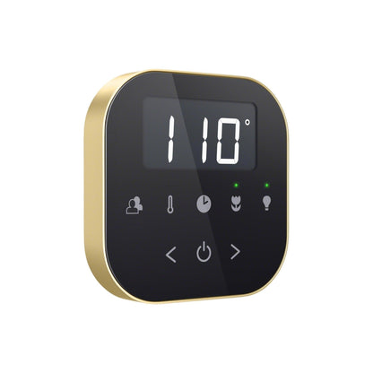 MrSteam AirButler 28" x 13" x 11" Steam Generator Control Kit Package in Black Satin Brass