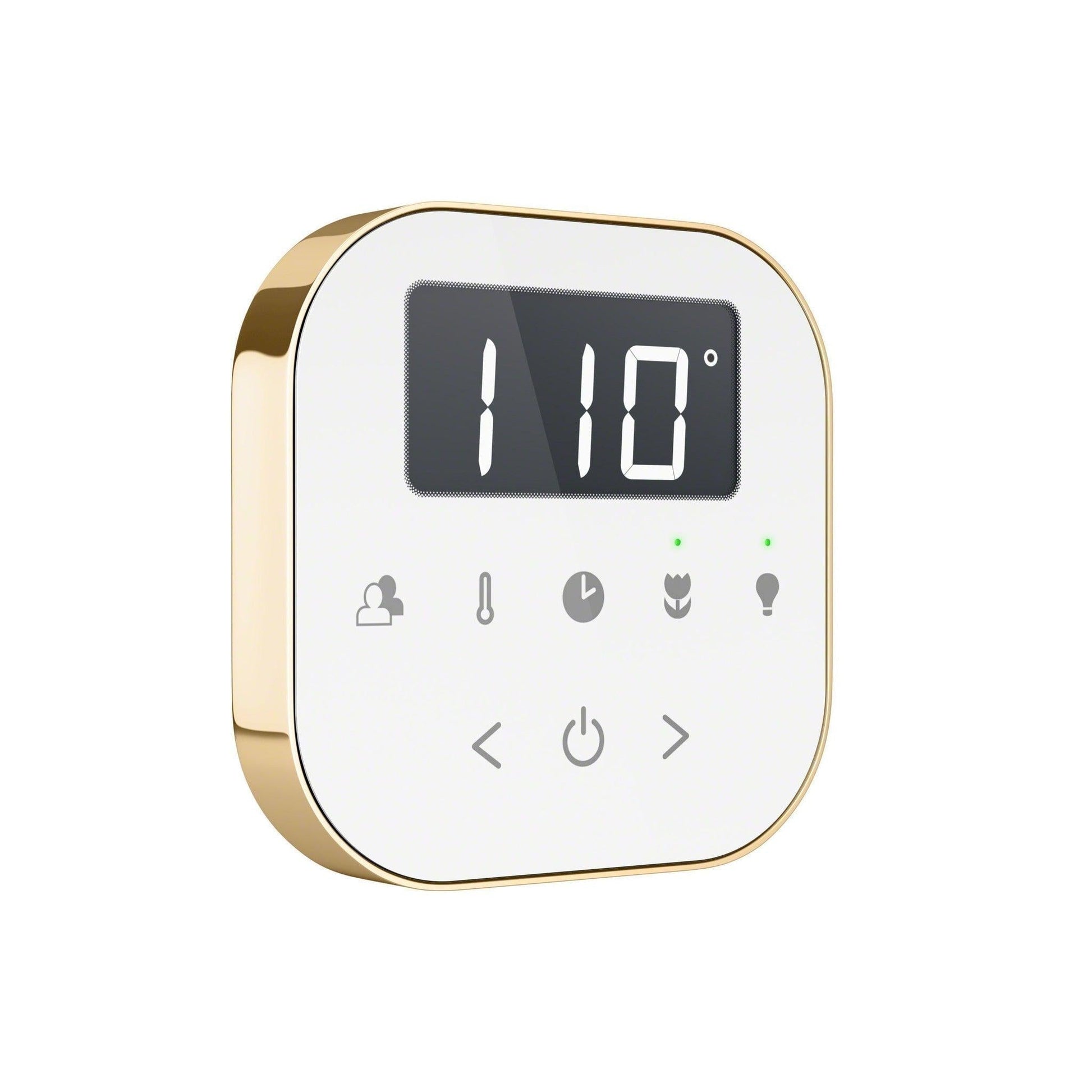 MrSteam AirButler 28" x 13" x 11" Steam Generator Control Kit Package in White Polished Brass