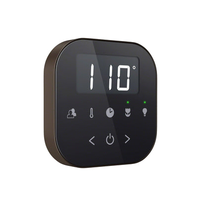 MrSteam AirButler Linear 28" × 13" × 11" Steam Generator Control Kit Package in Black Oil Rubbed Bronze