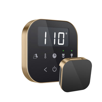 MrSteam AirButler Max 36" x 12" x 12" Steam Generator Control Kit Package in Black Brushed Bronze