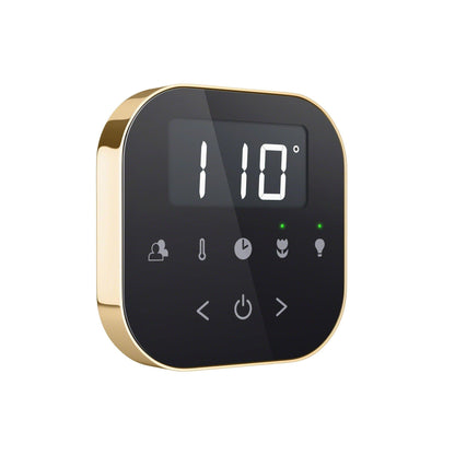 MrSteam AirButler Max 36" x 12" x 12" Steam Generator Control Kit Package in Black Polished Brass
