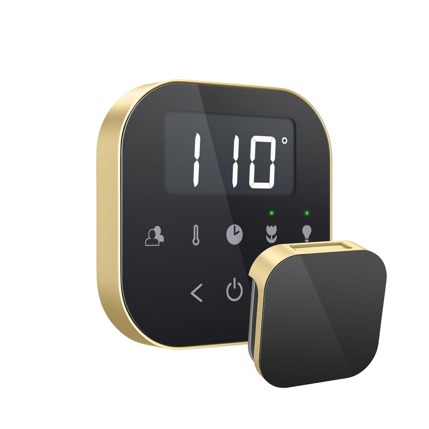 MrSteam AirButler Max 36" x 12" x 12" Steam Generator Control Kit Package in Black Satin Brass