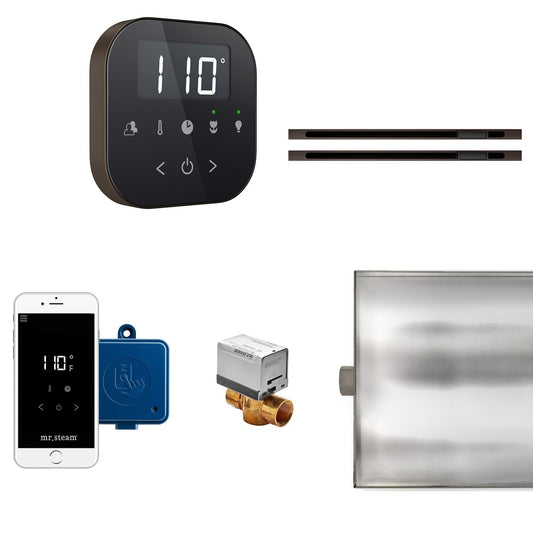 MrSteam AirButler Max Linear 36" x 12" x 12" Steam Generator Control Kit Package in Black Oil Rubbed Bronze