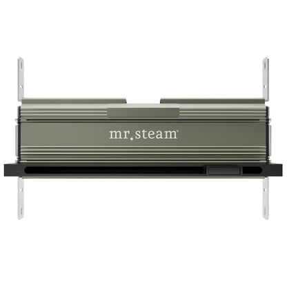 MrSteam AirButler Max Linear 36" x 12" x 12" Steam Generator Control Kit Package in White Matte Black