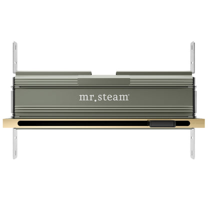 MrSteam AirButler Max Linear 36" x 12" x 12" Steam Generator Control Kit Package in White Polished Brass